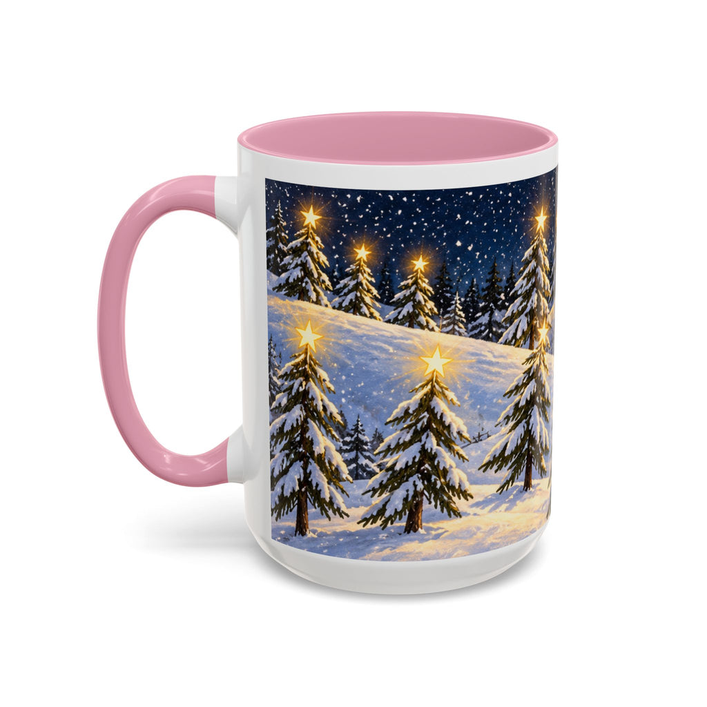 Christmas Snowy Night Mug — Festive Snowman & Sledding Holiday Coffee Cup (11oz, 15oz)