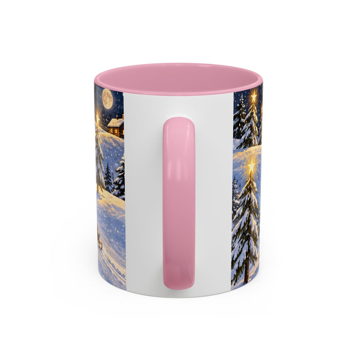 Christmas Snowy Night Mug — Festive Snowman & Sledding Holiday Coffee Cup (11oz, 15oz)