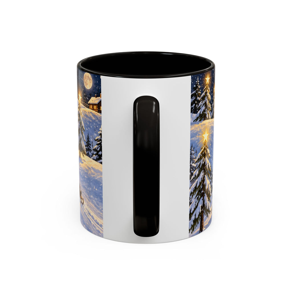 Christmas Snowy Night Mug — Festive Snowman & Sledding Holiday Coffee Cup (11oz, 15oz)