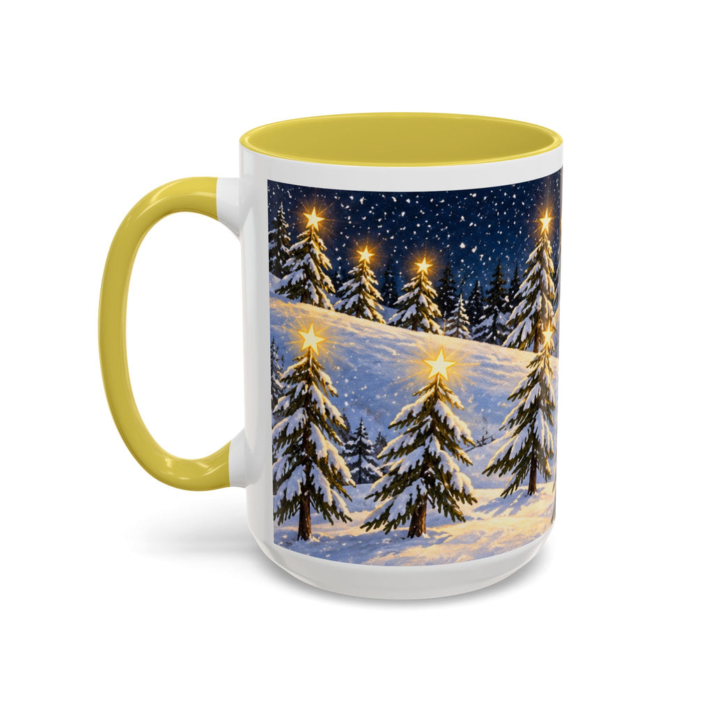 Christmas Snowy Night Mug — Festive Snowman & Sledding Holiday Coffee Cup (11oz, 15oz)