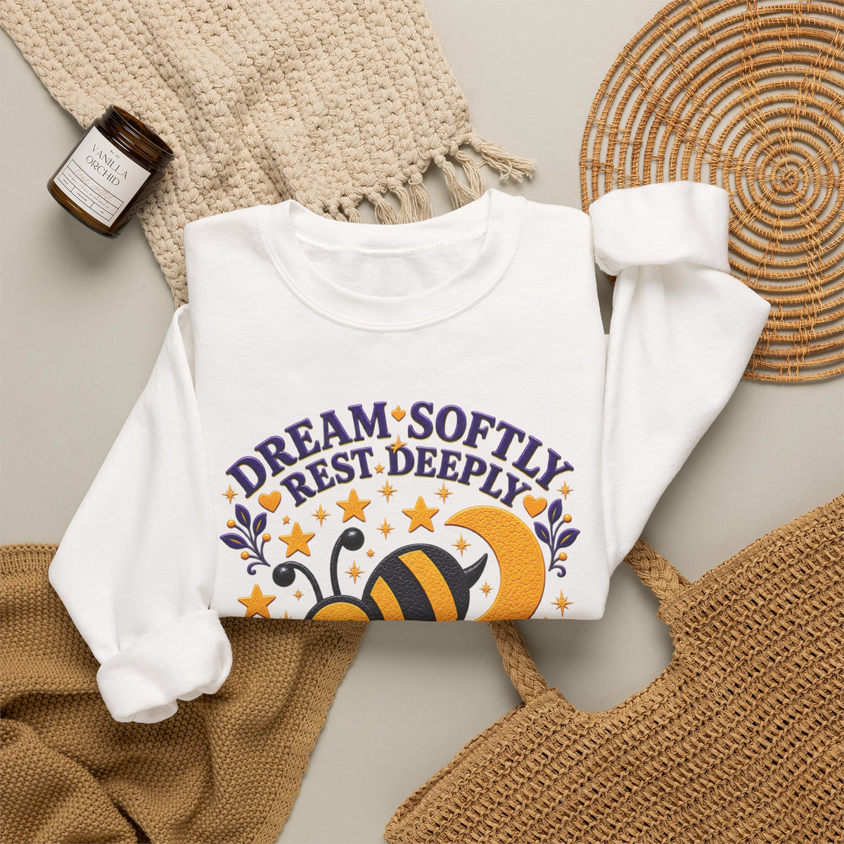 Dream Softly Bee Crewneck