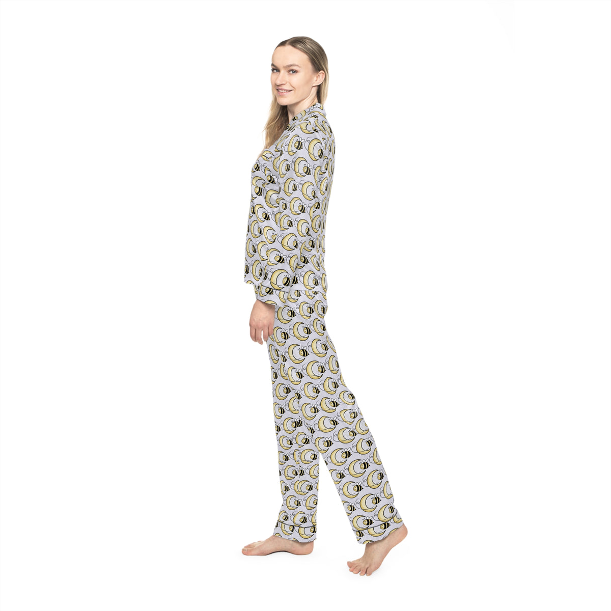 Bee Moon Satin Pajama Set