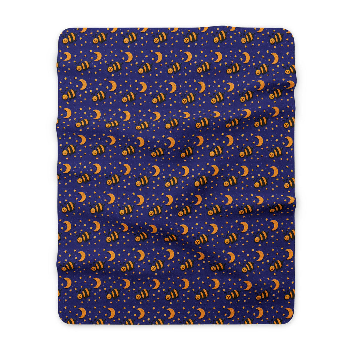 Bee & Moon Sherpa Throw Blanket