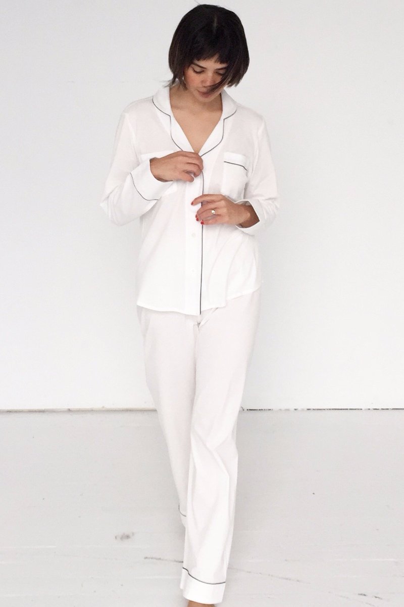 Brushed Pima Cotton Pajama Set