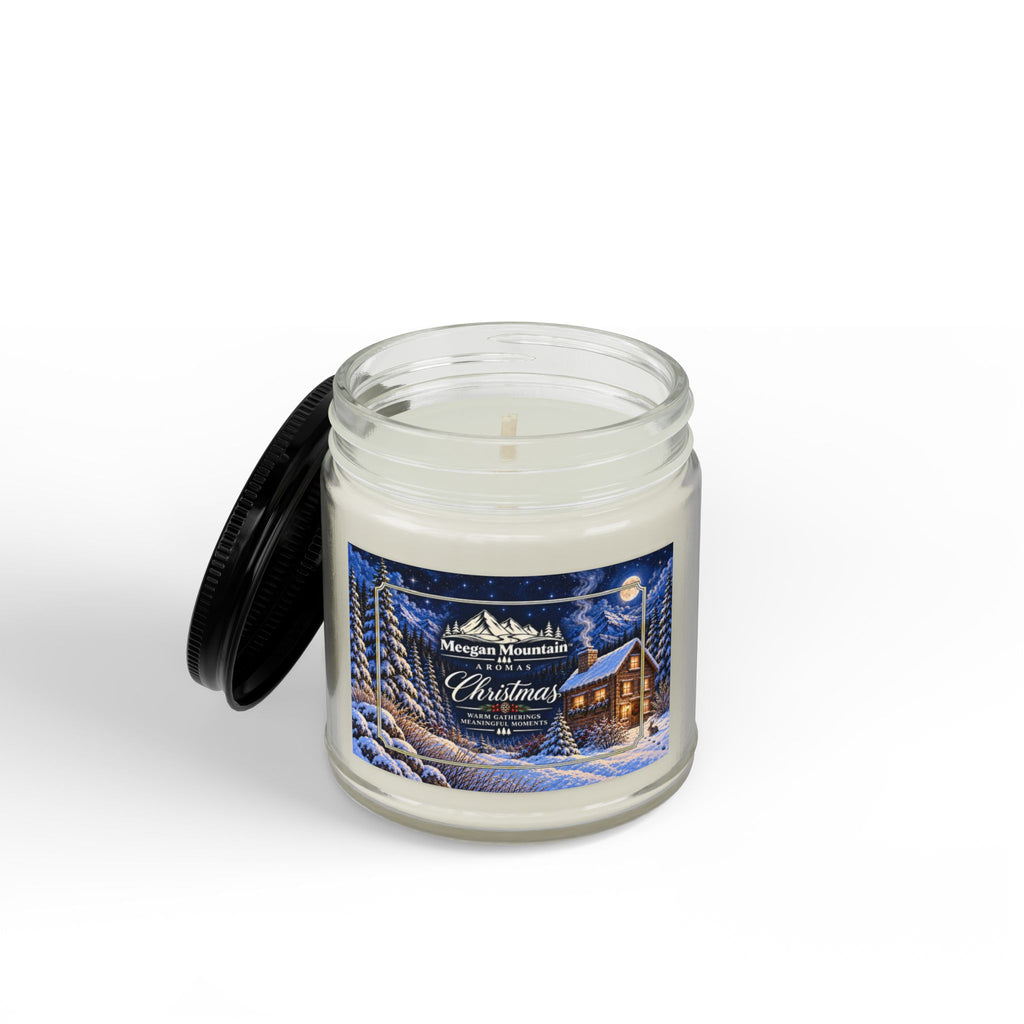 Christmas Cabin Soy Candle — Scented Amber Jar (4oz & 9oz)