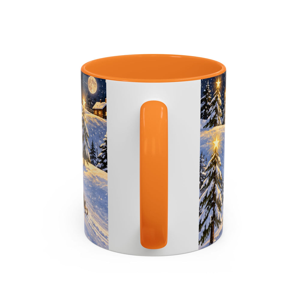 Christmas Snowy Night Mug — Festive Snowman & Sledding Holiday Coffee Cup (11oz, 15oz)