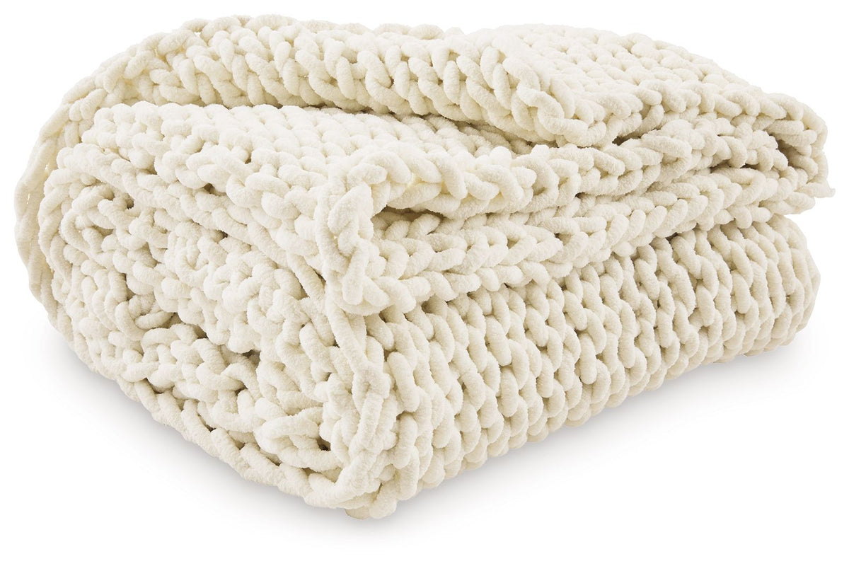 Chenille Knit Throw Blanket