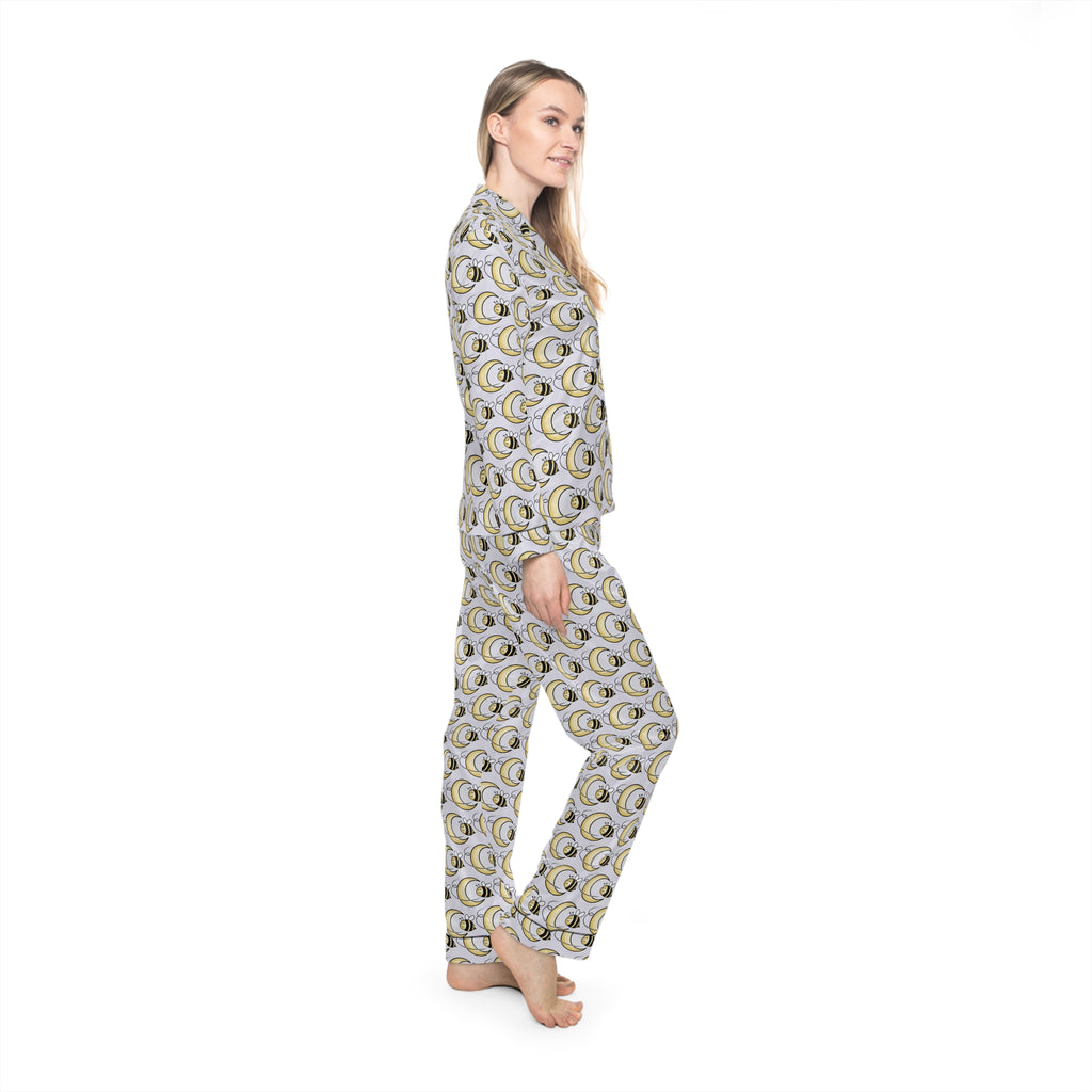 Bee Moon Satin Pajama Set
