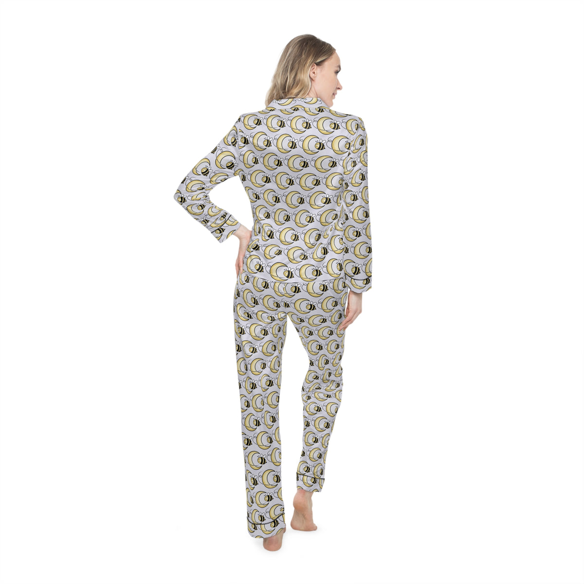 Bee Moon Satin Pajama Set