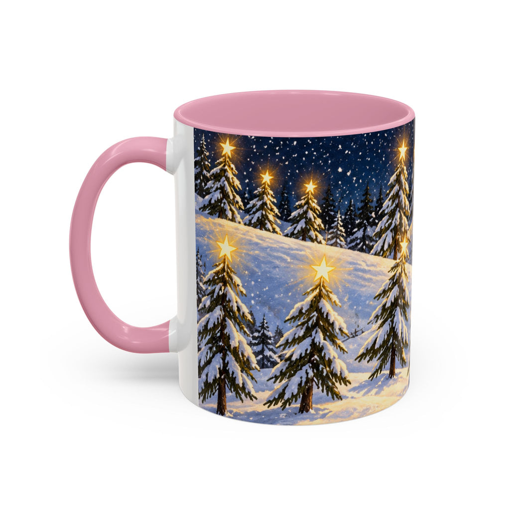 Christmas Snowy Night Mug — Festive Snowman & Sledding Holiday Coffee Cup (11oz, 15oz)