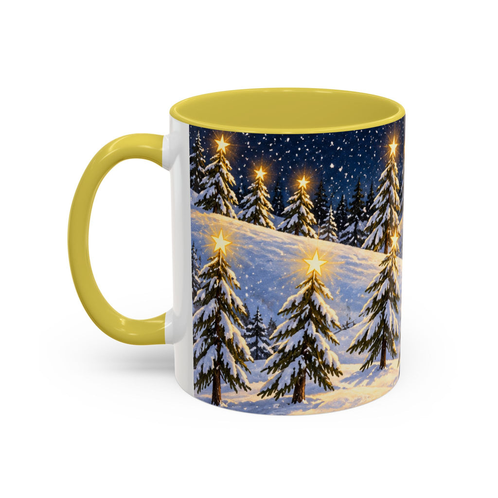 Christmas Snowy Night Mug — Festive Snowman & Sledding Holiday Coffee Cup (11oz, 15oz)
