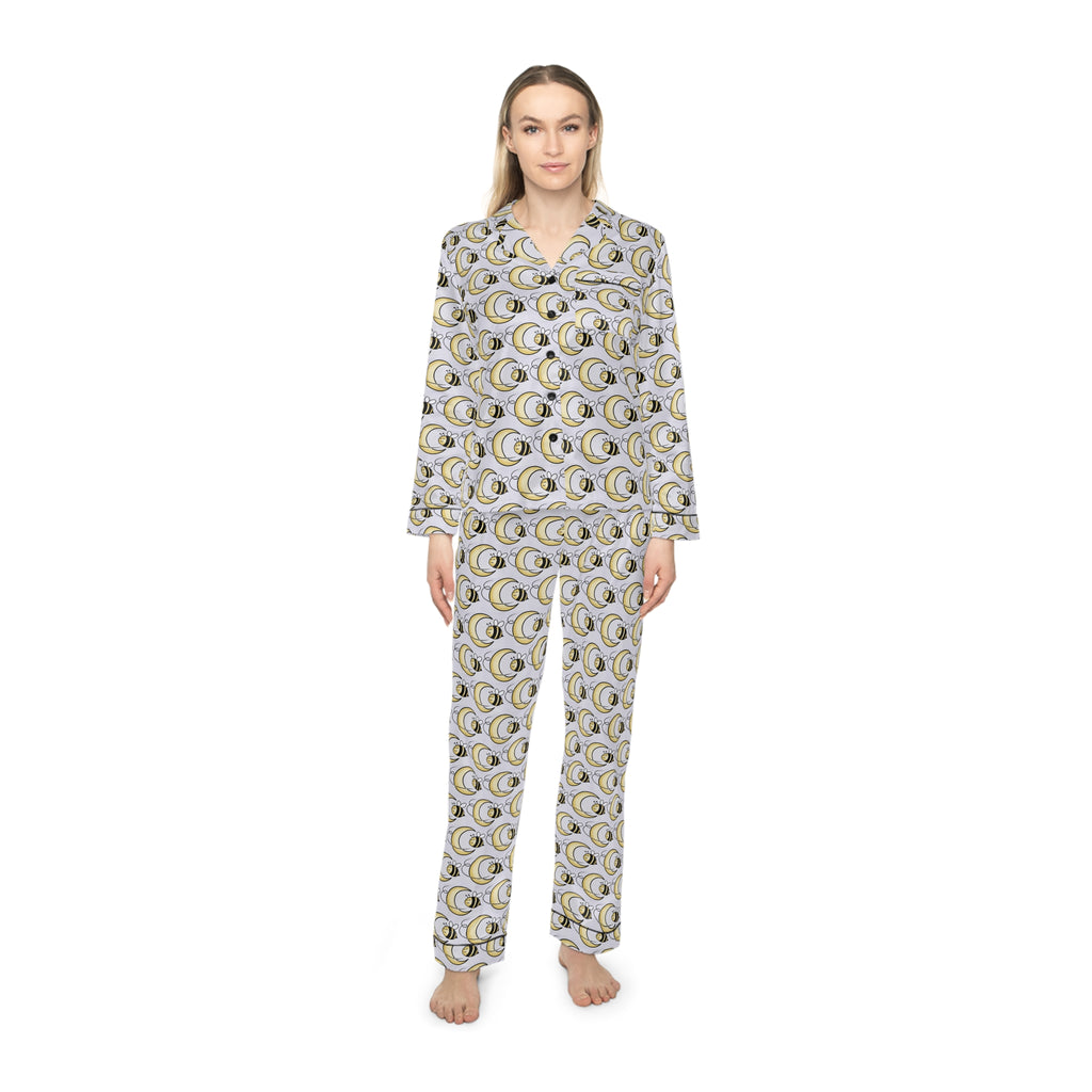 Bee Moon Satin Pajama Set