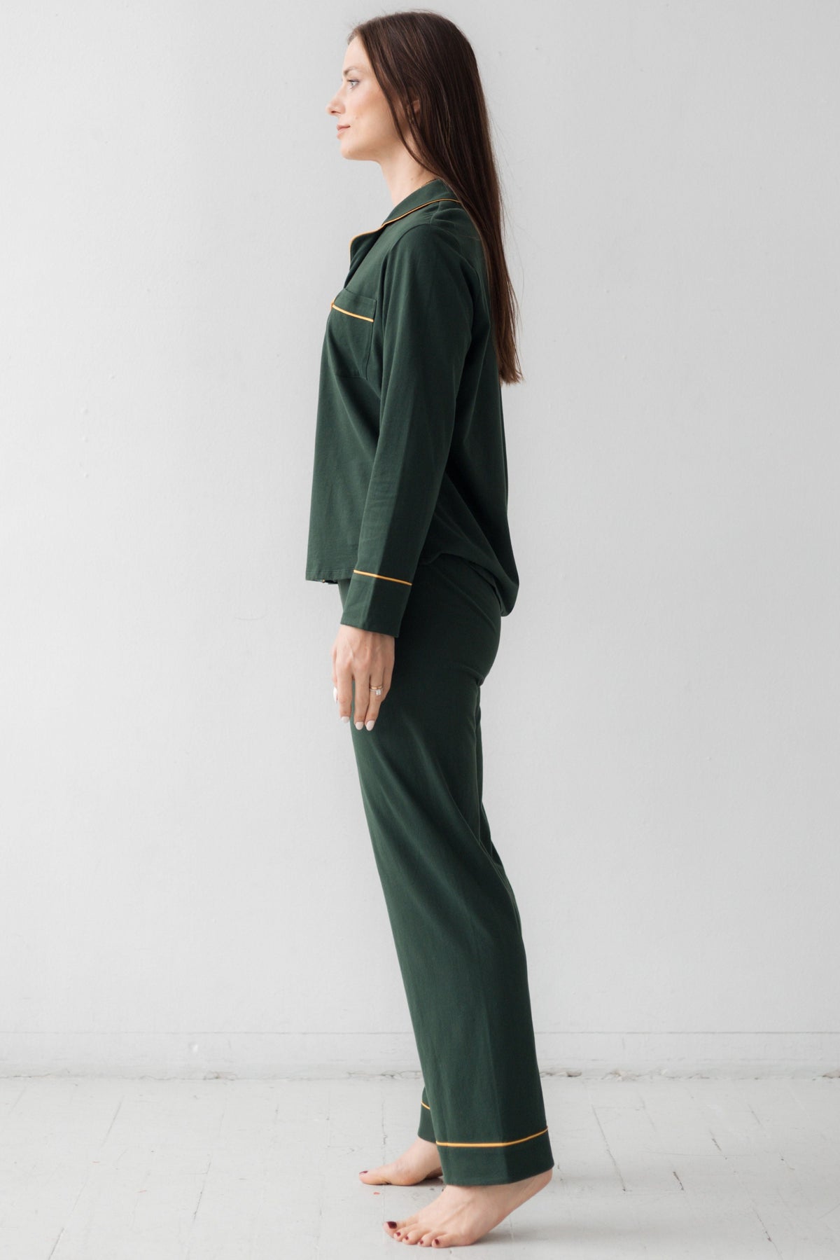 Brushed Pima Cotton Pajama Set