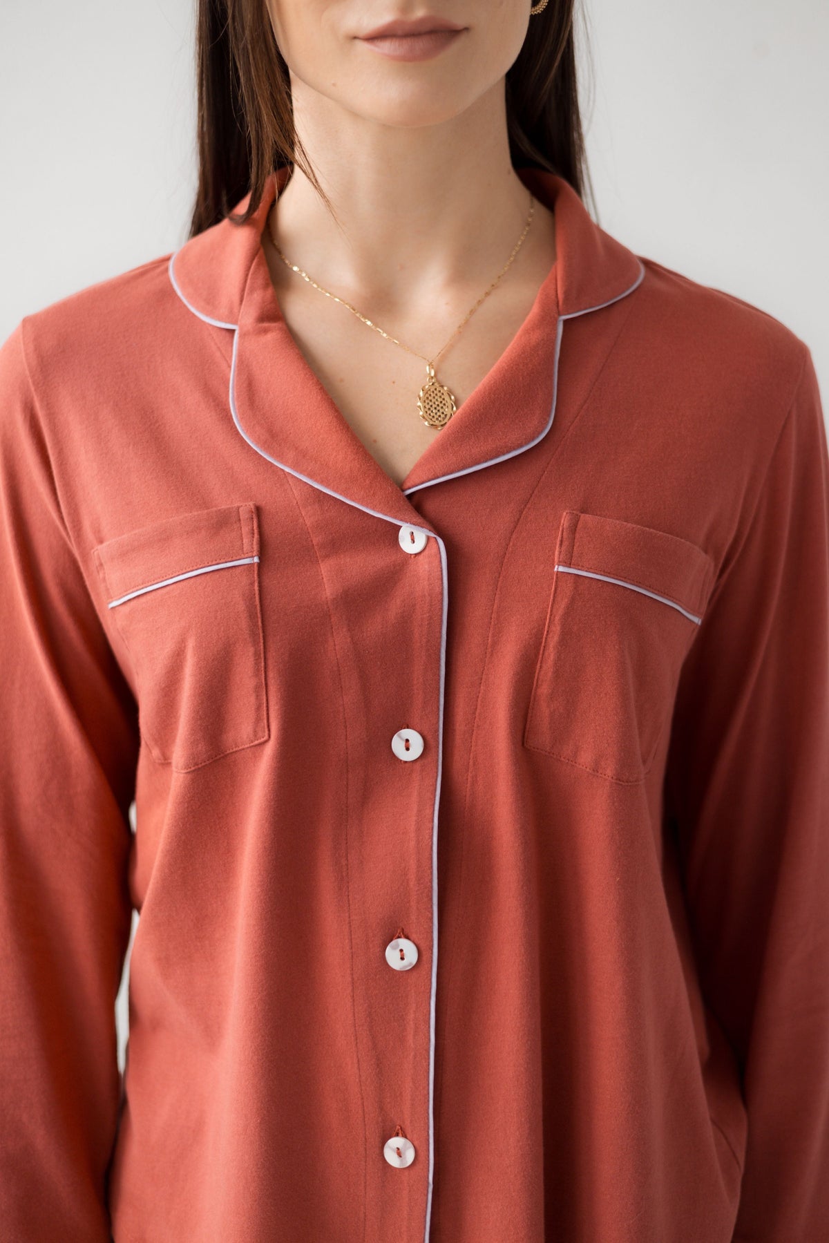 Brushed Pima Cotton Pajama Set