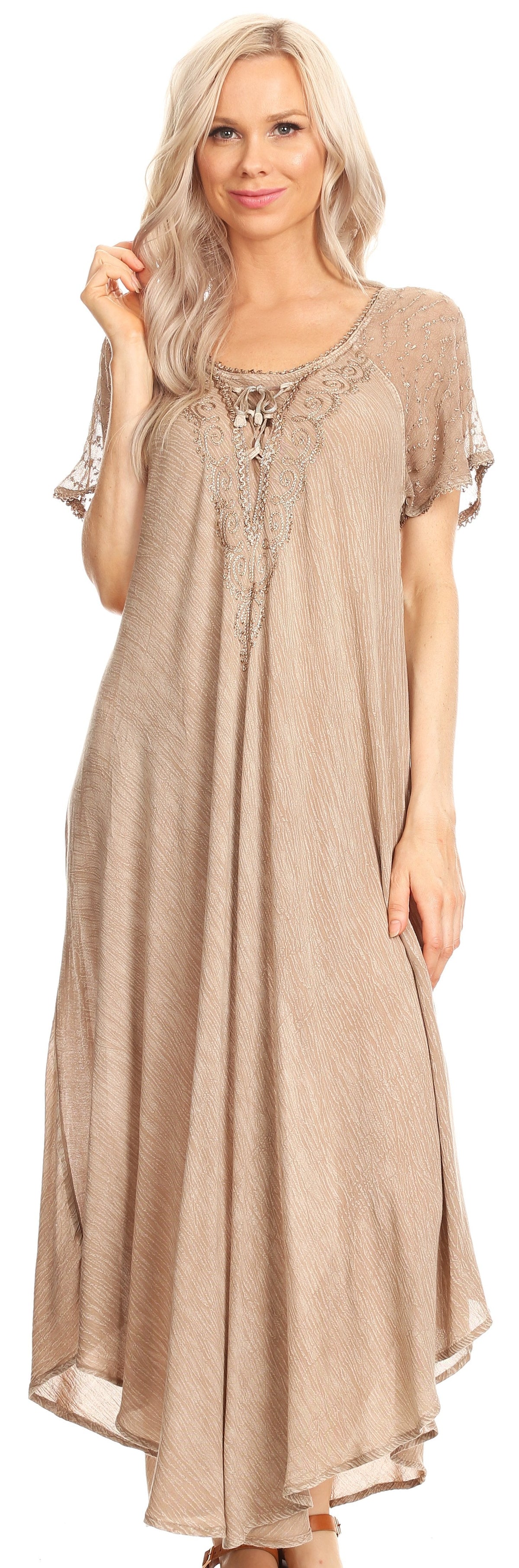 Helena Embroidered Nightgown