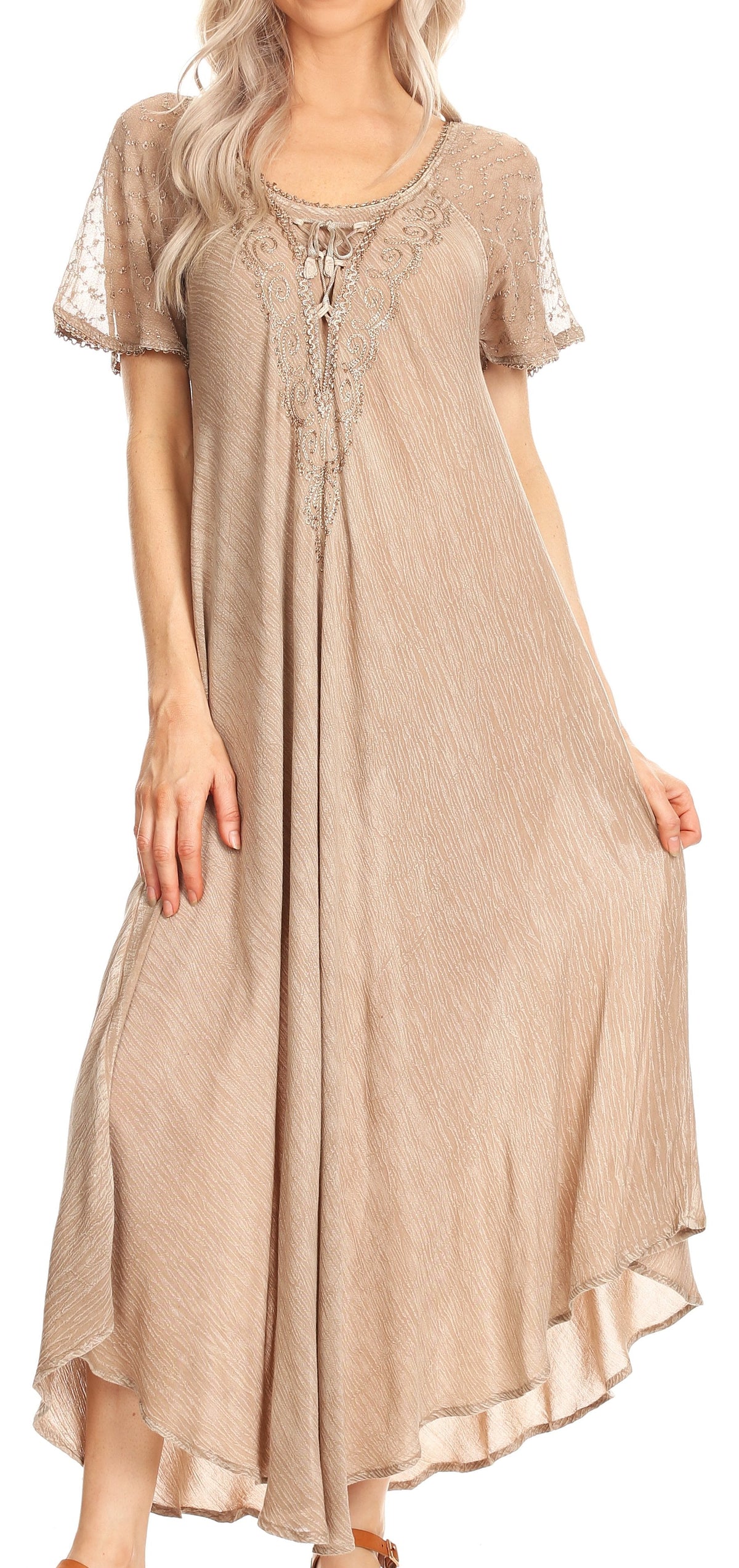 Helena Embroidered Nightgown