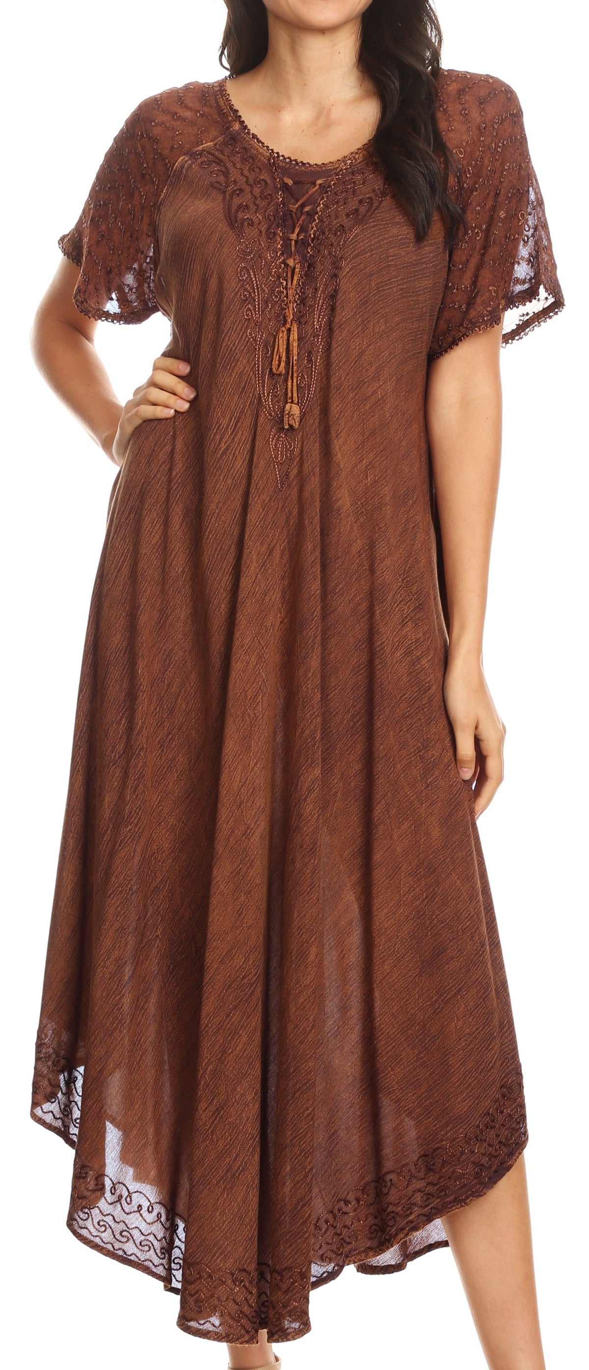Helena Embroidered Nightgown