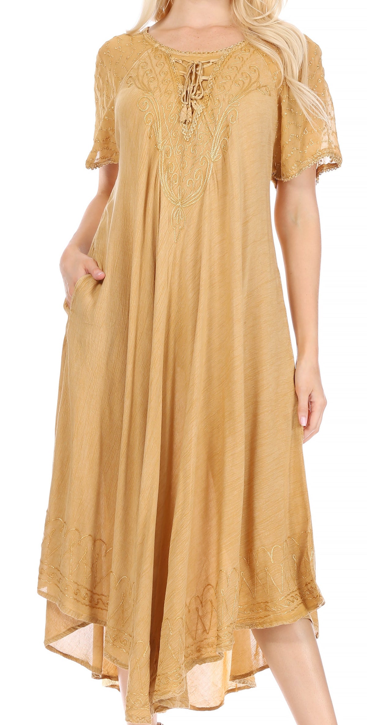 Helena Embroidered Nightgown