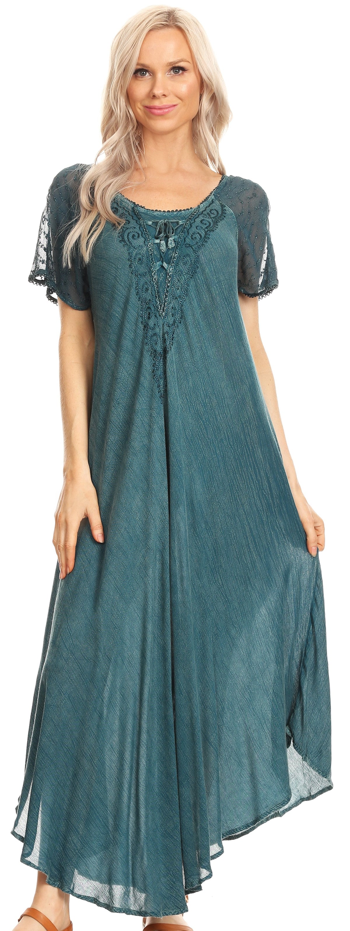 Helena Embroidered Nightgown