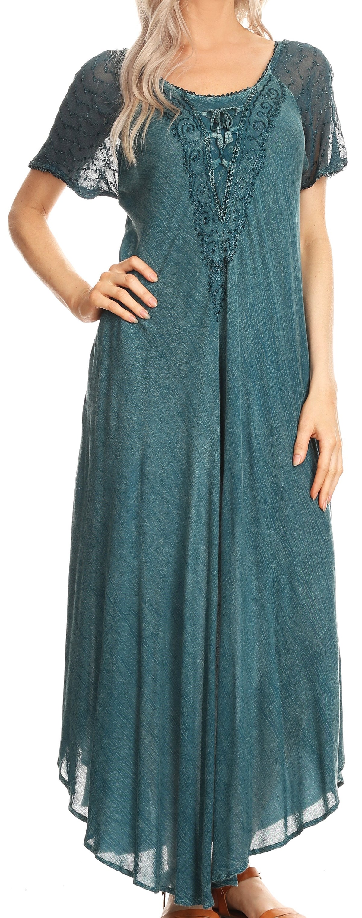 Helena Embroidered Nightgown