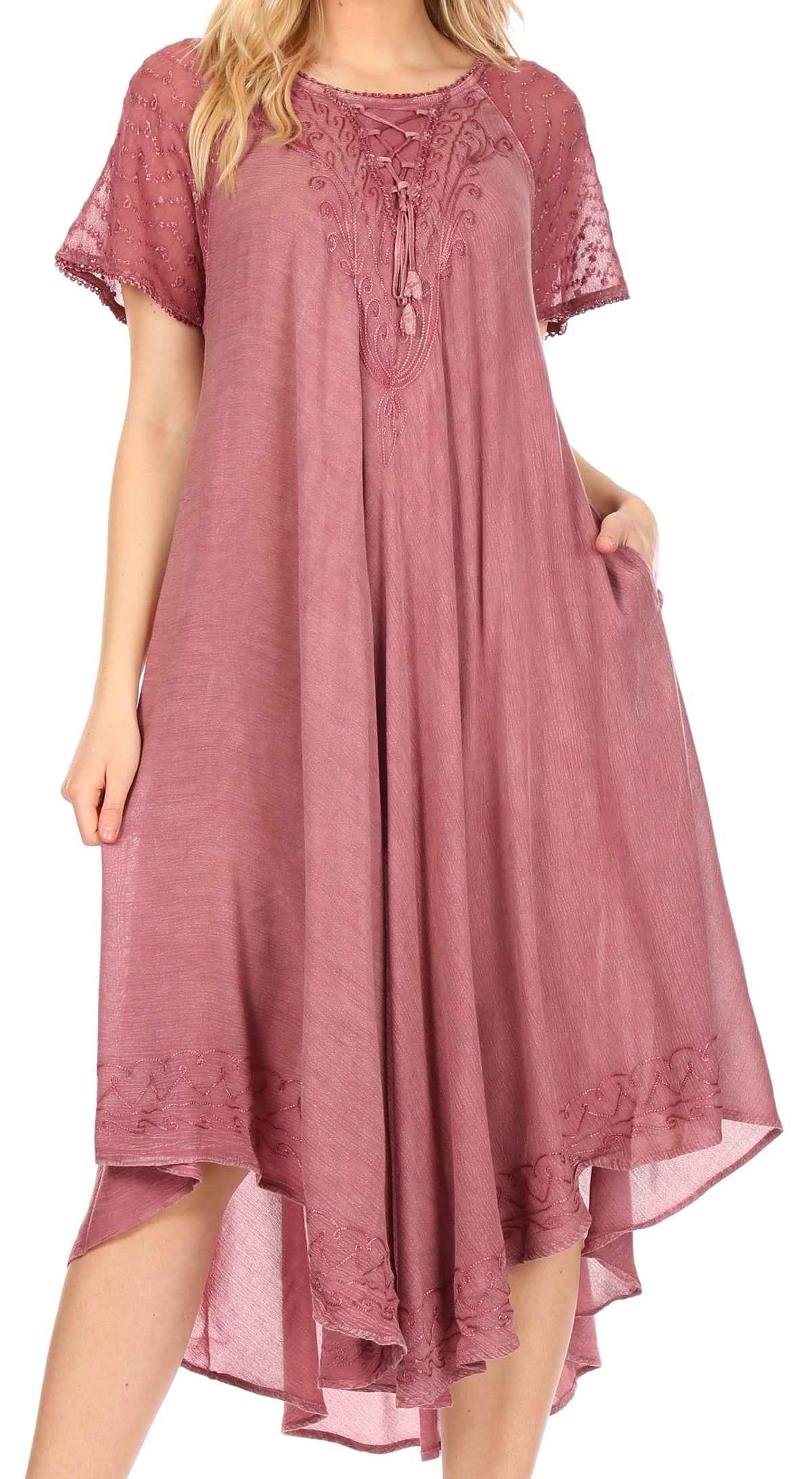 Helena Embroidered Nightgown