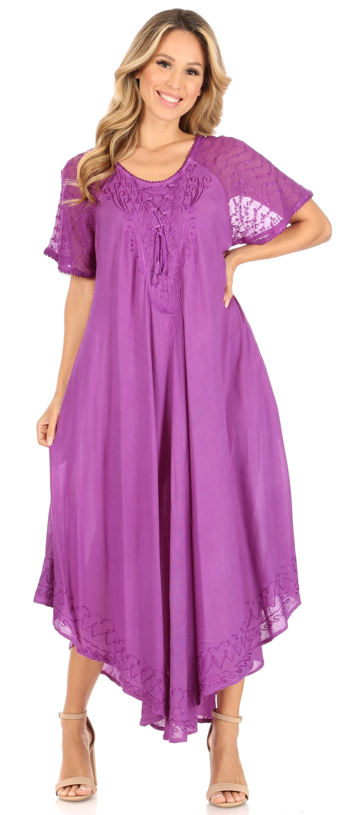 Helena Embroidered Nightgown