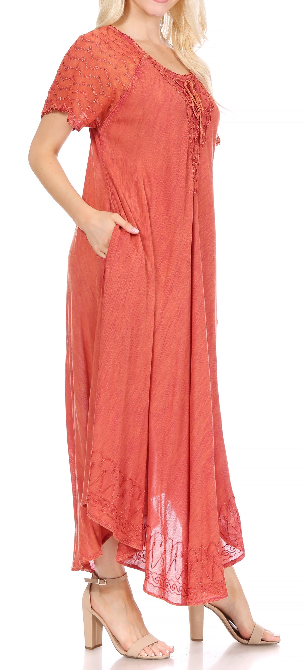 Helena Embroidered Nightgown