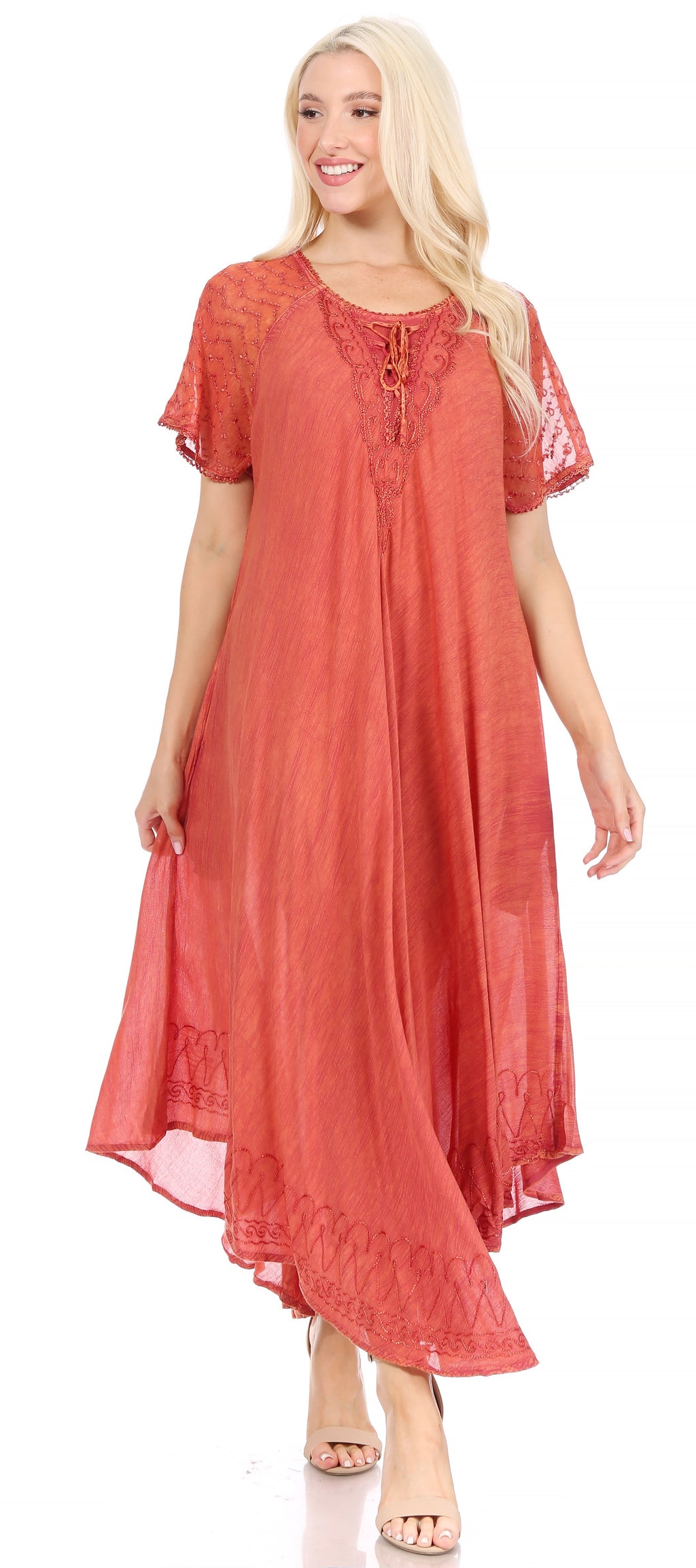 Helena Embroidered Nightgown