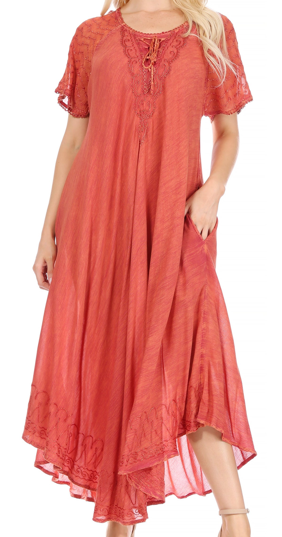 Helena Embroidered Nightgown