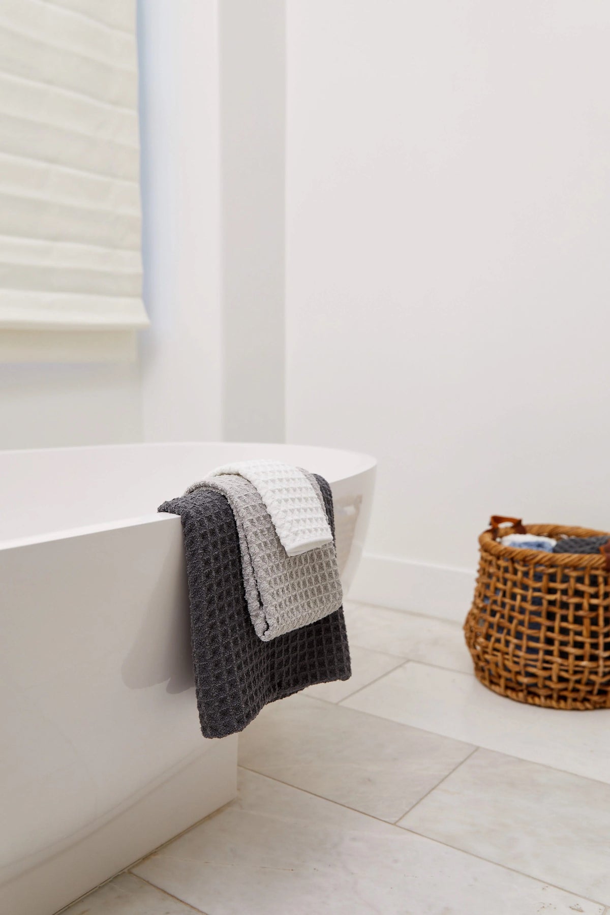 Cloud Waffle Bath Towel & Washcloth