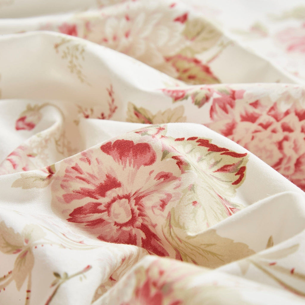 Hint of Mint Floral Flat Sheet Set