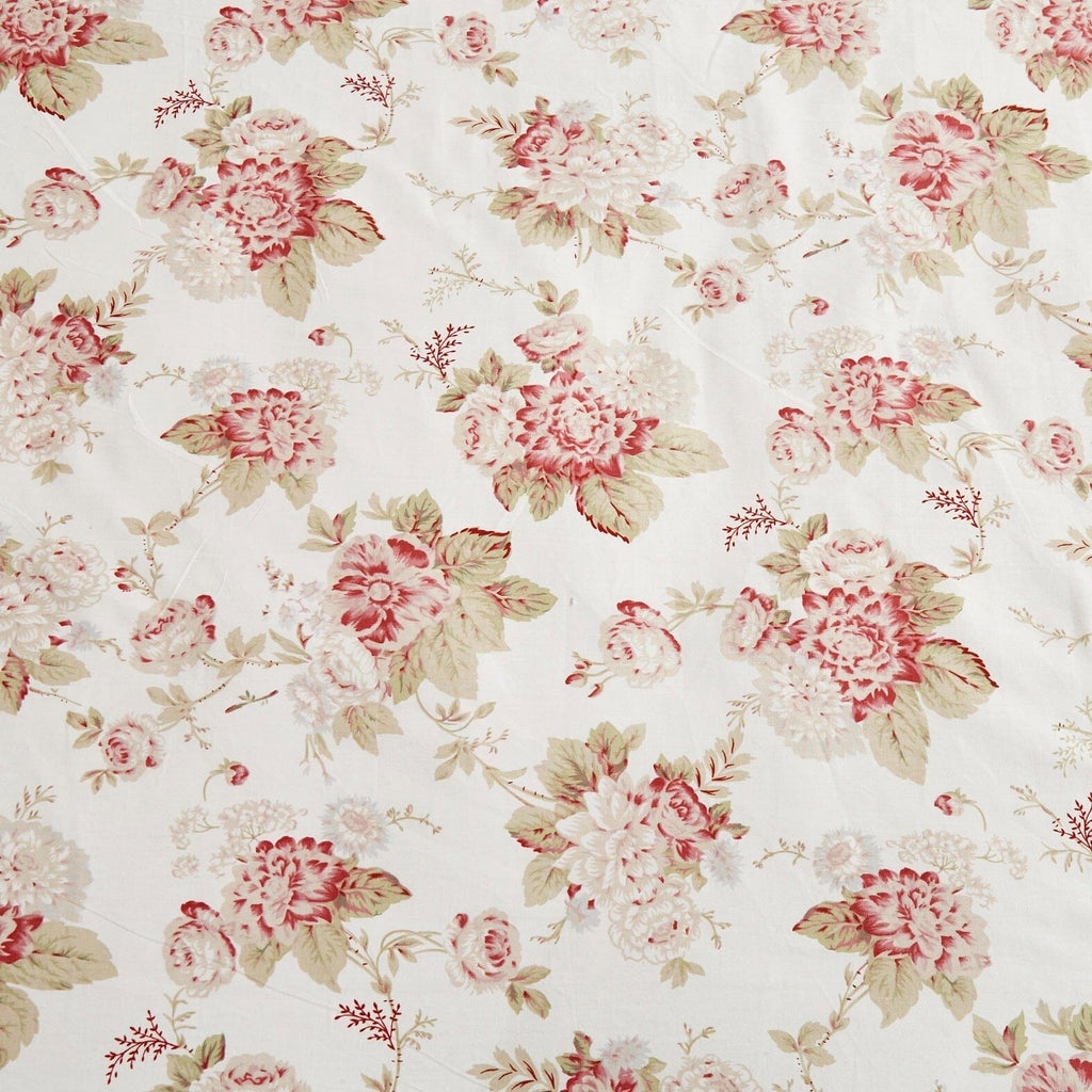 Hint of Mint Floral Fitted Sheet Set