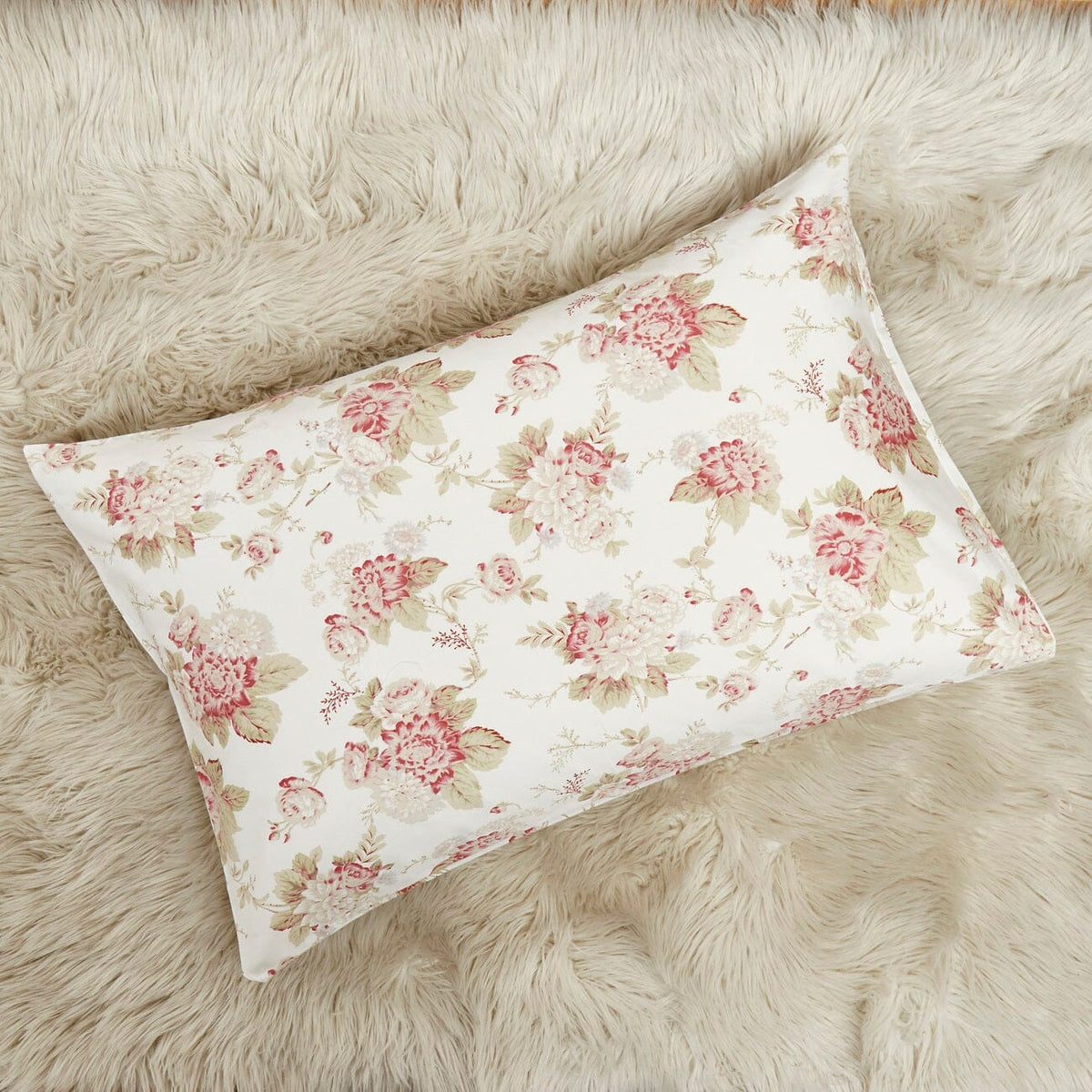 Hint of Mint Floral Fitted Sheet Set