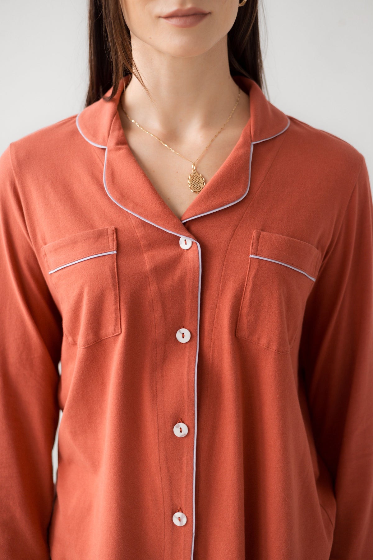Brushed Pima Cotton Pajama Set