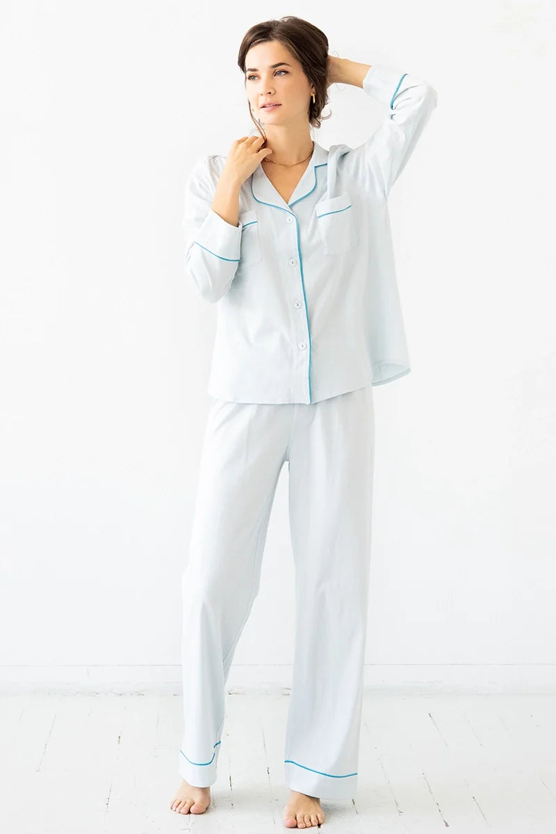 Brushed Pima Cotton Pajama Set