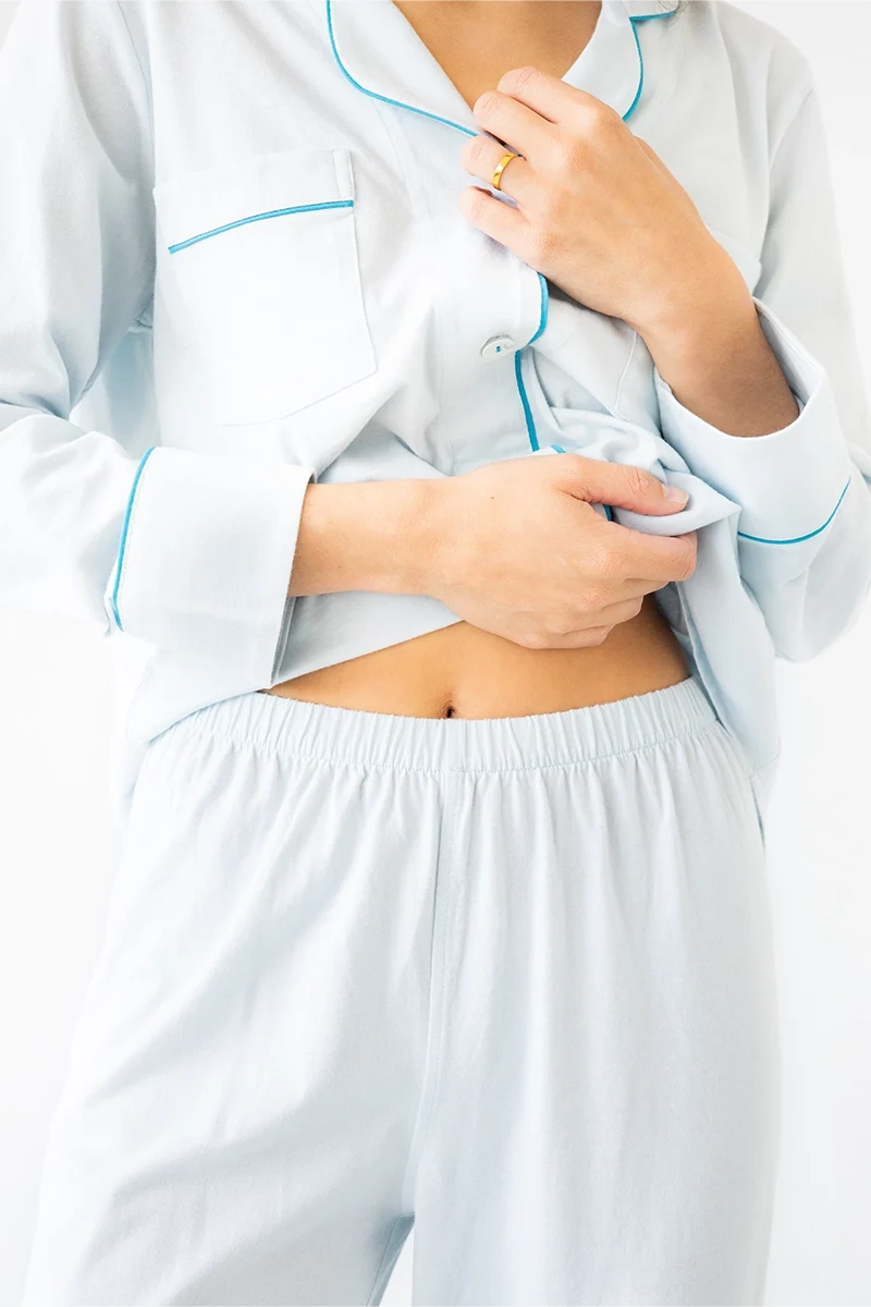 Brushed Pima Cotton Pajama Set