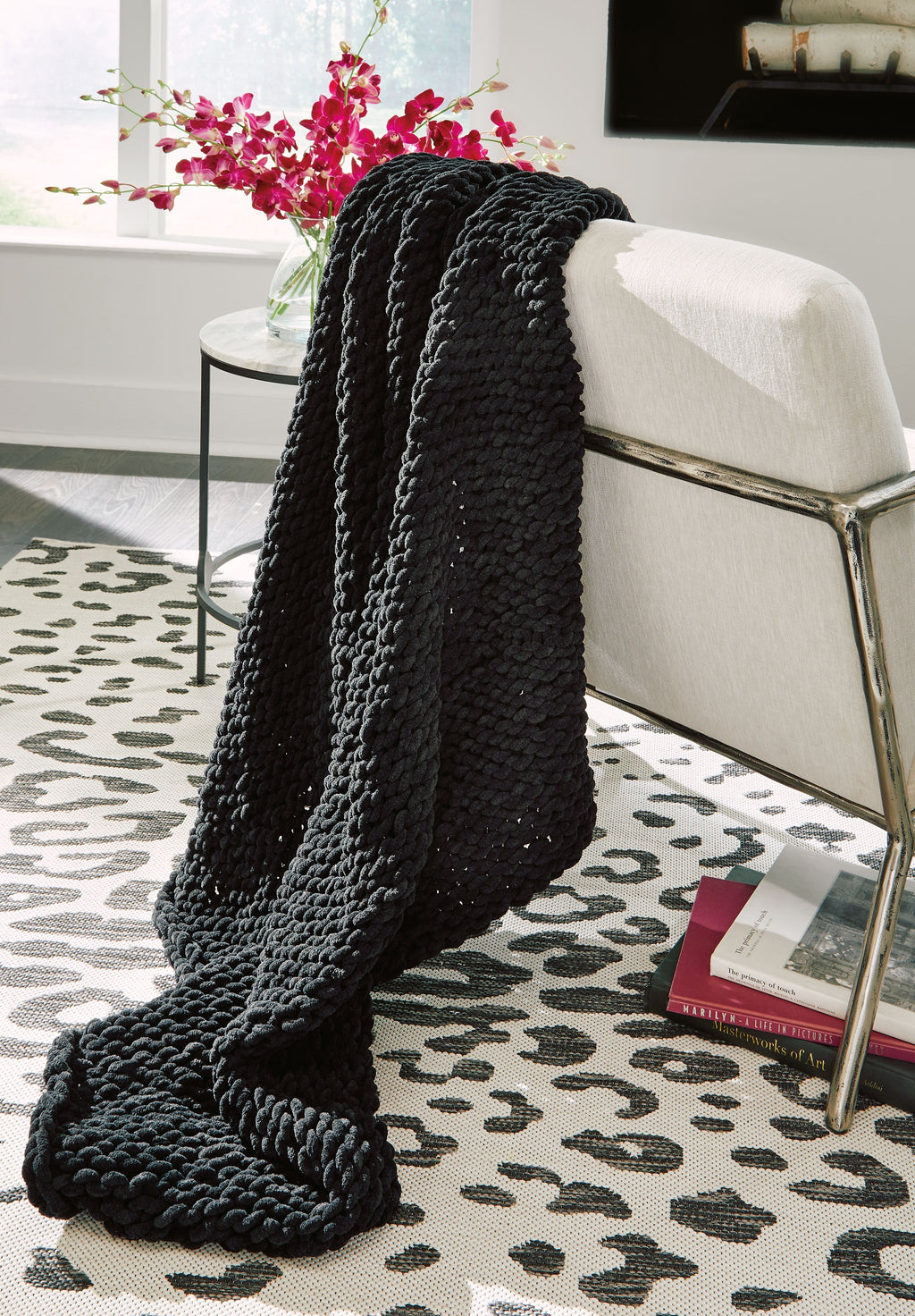 Chenille Knit Throw Blanket