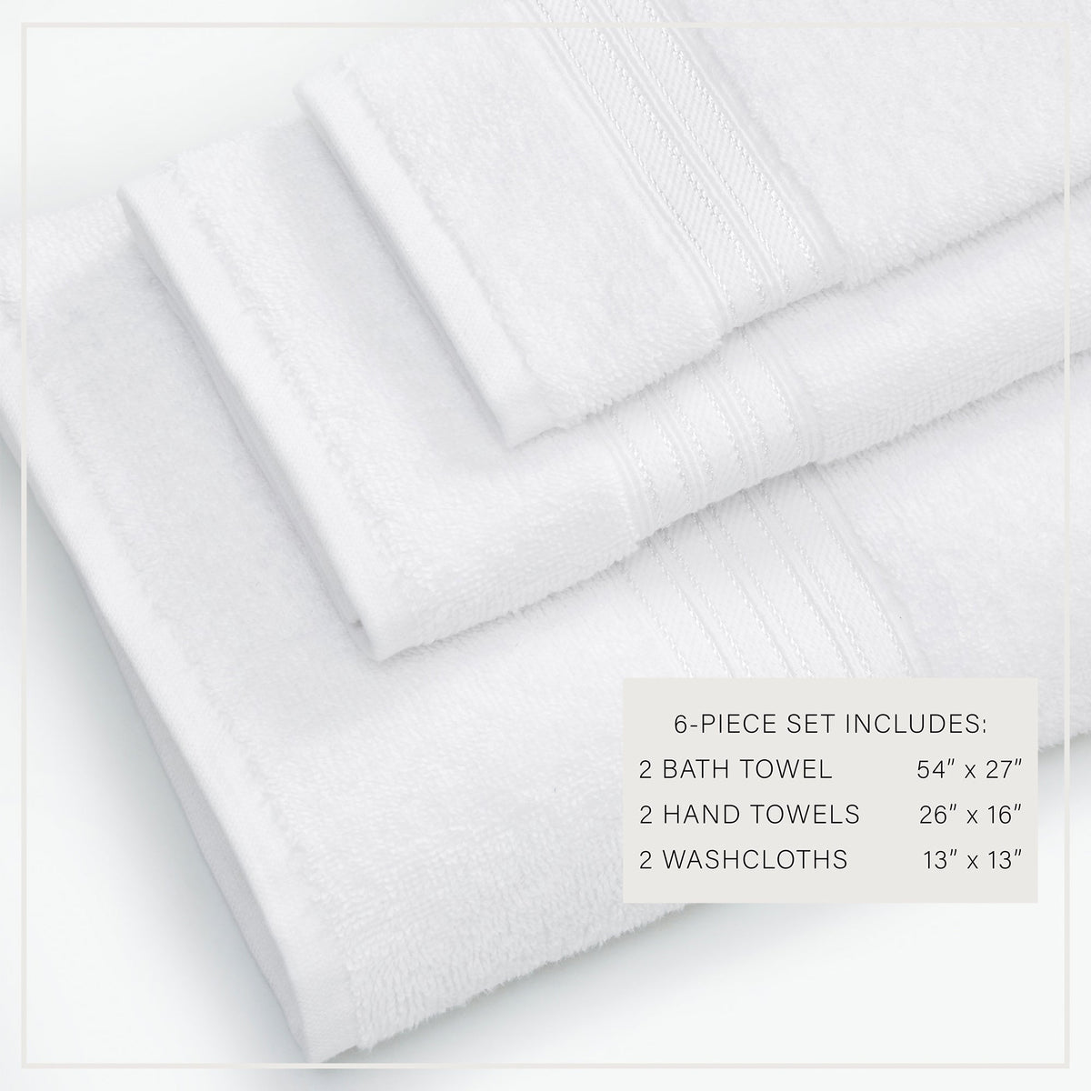Cotton Terry Bath Towel Set