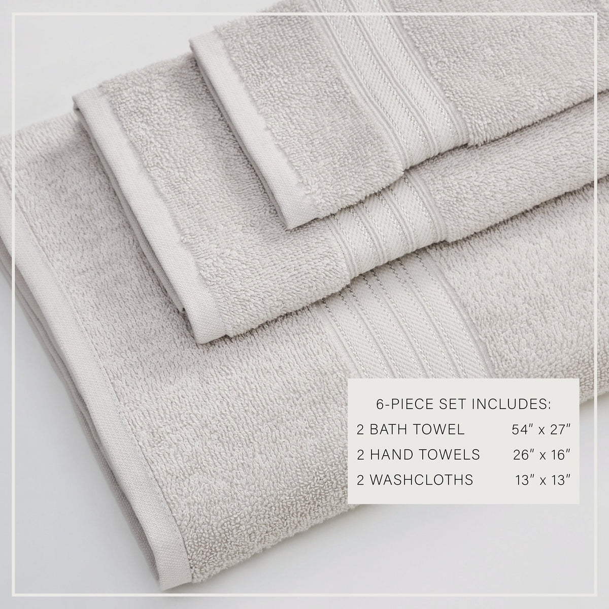 Cotton Terry Bath Towel Set