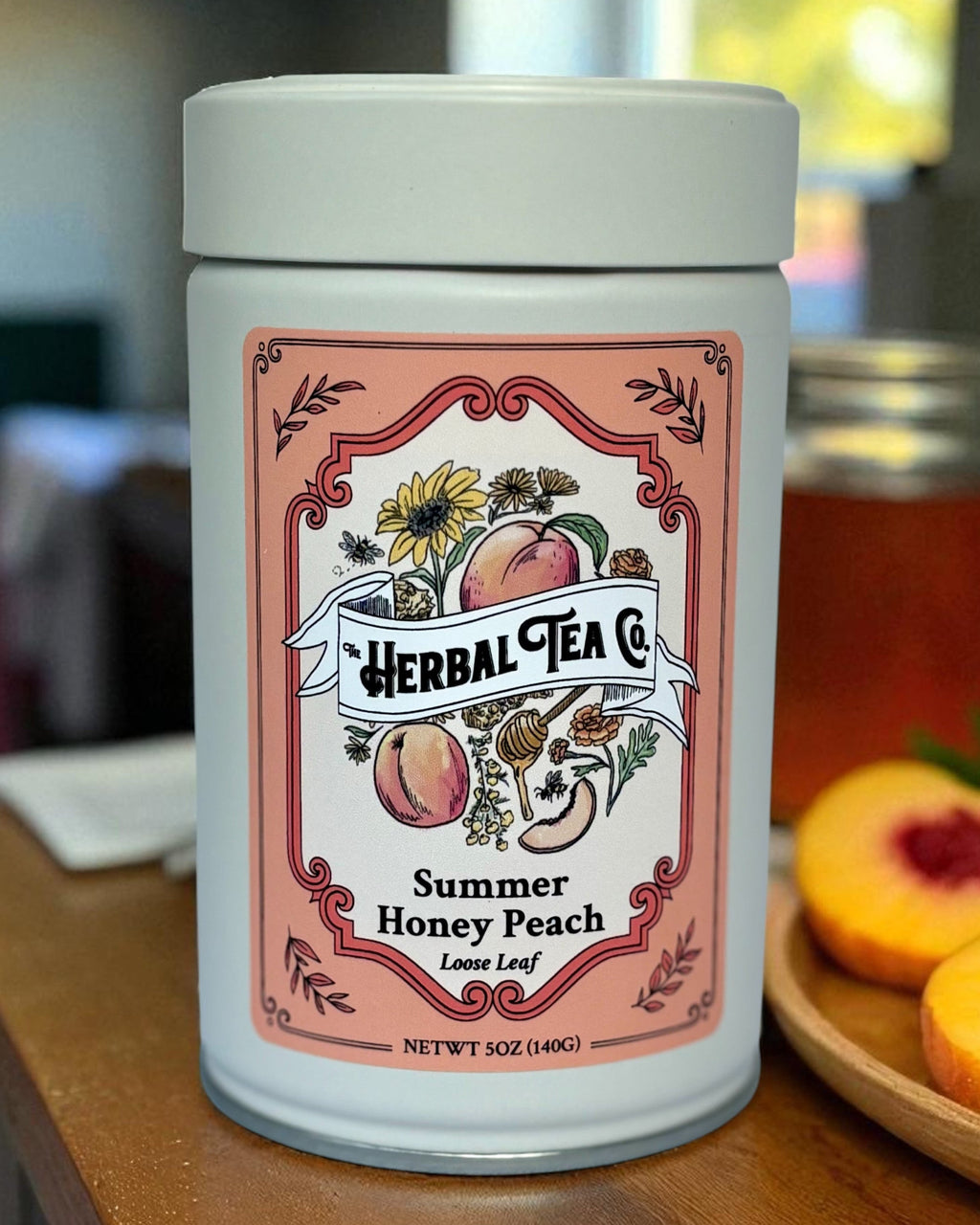Summer Honey Peach Tea