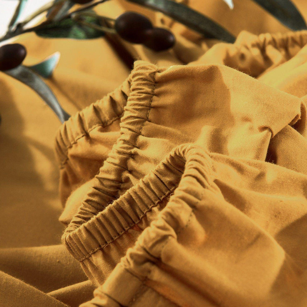Honey Yellow Fitted Sheet Set