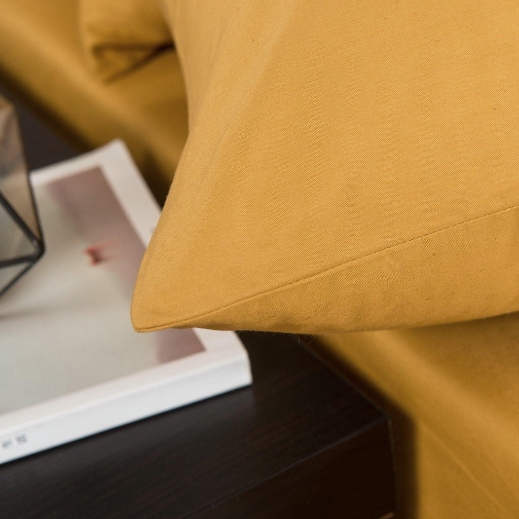 Honey Yellow Fitted Sheet Set