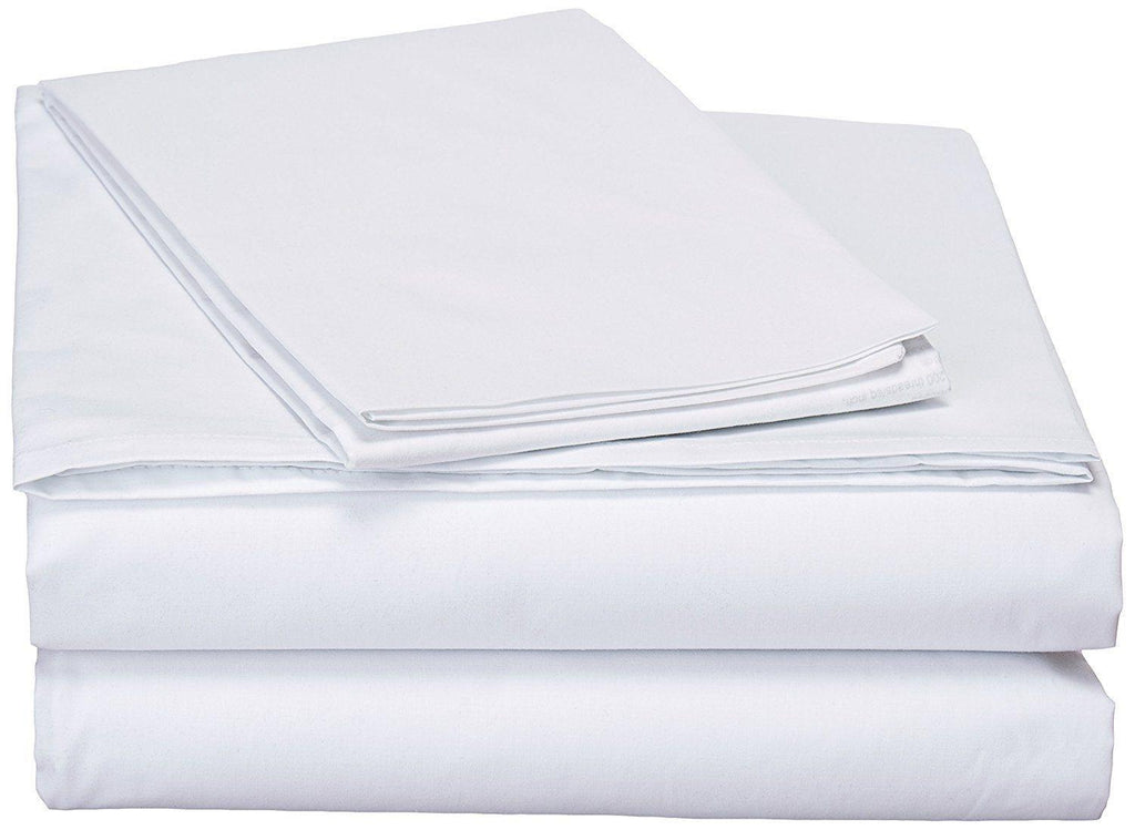 White Cotton Flat Sheet Set
