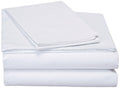 White Cotton Flat Sheet Set