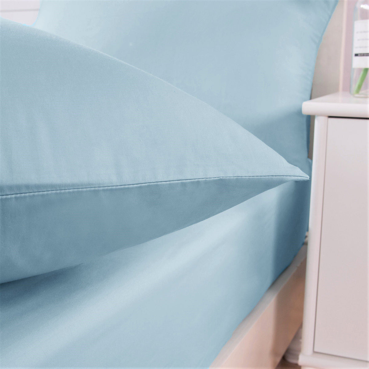 Seafoam Blue Fitted Sheet Set