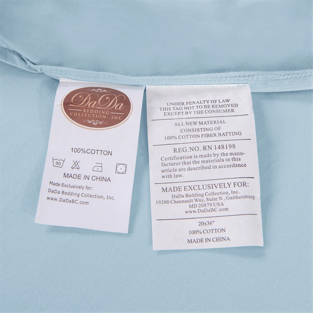 Seafoam Blue Fitted Sheet Set
