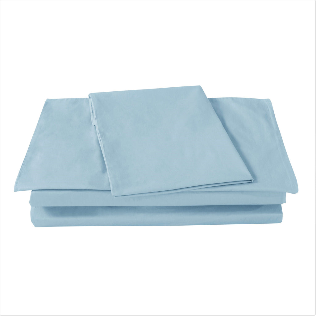 Seafoam Blue Fitted Sheet Set