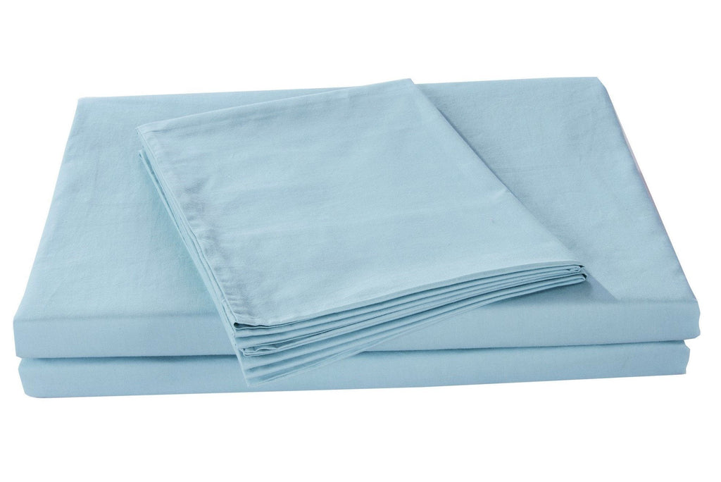 Seafoam Blue Fitted Sheet Set